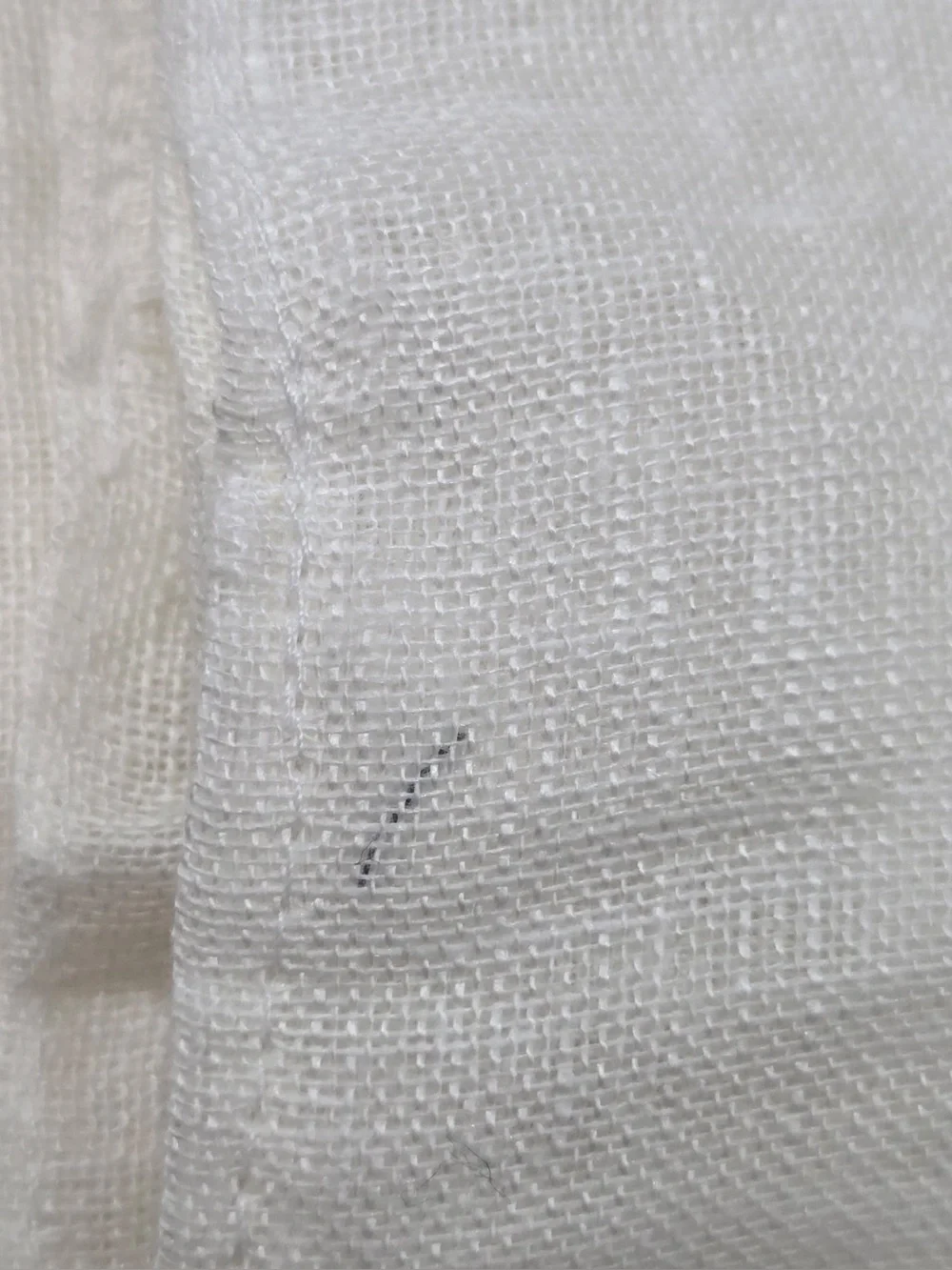 QUINCE Set Of 2 48x84 European Linen Sheer Curtains White 0296